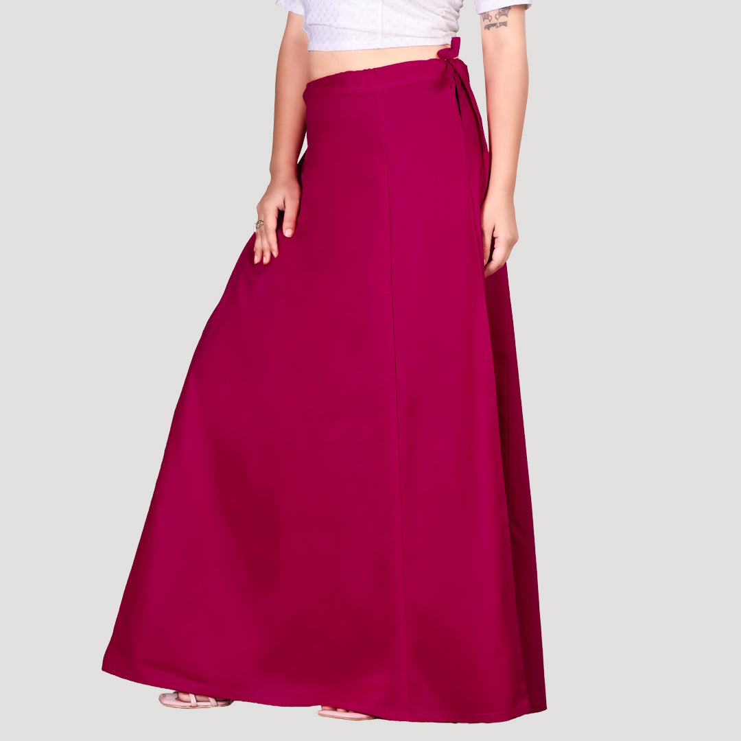 Paco Parrot™ Premium Cotton Petticoat for Women | Soft Breathable Cotton Saree Petticoat for Women
