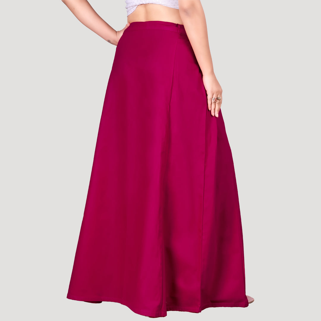 Paco Parrot™ Premium Cotton Petticoat for Women | Soft Breathable Cotton Saree Petticoat for Women