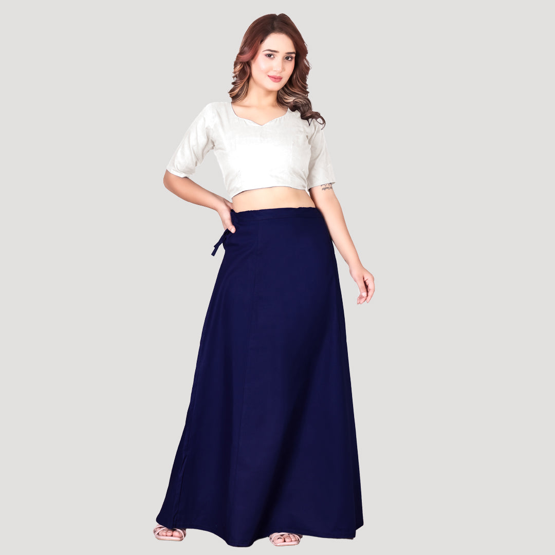 Paco Parrot™ Premium Cotton Petticoat for Women | Soft Breathable Cotton Saree Petticoat for Women
