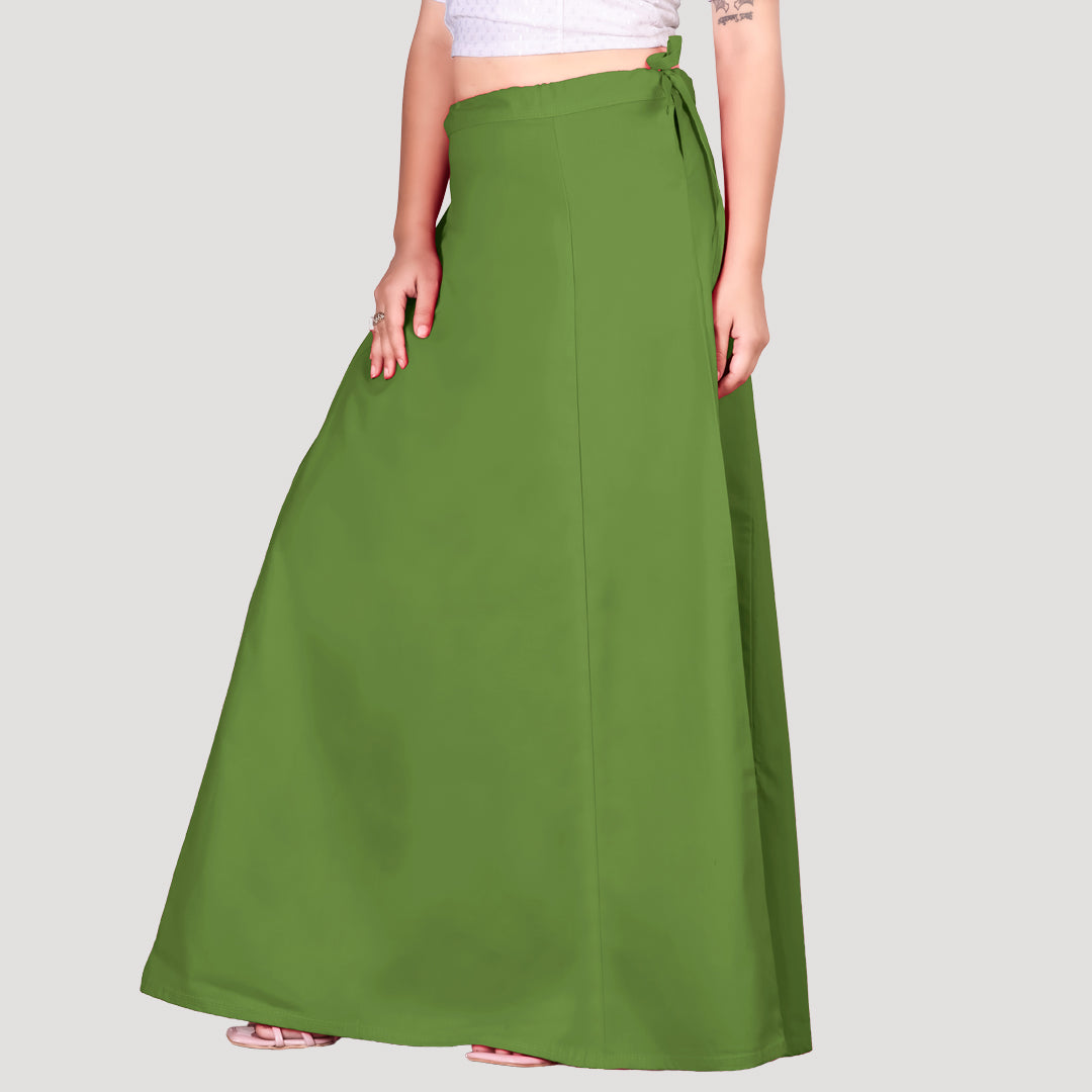 Paco Parrot™ Premium Cotton Petticoat for Women | Soft Breathable Cotton Saree Petticoat for Women